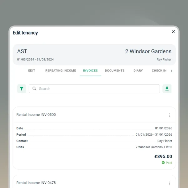 Icon - Tenant Portal with Payment History