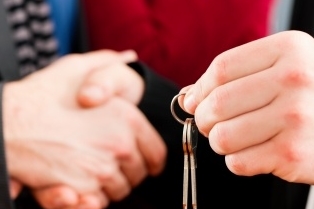 handing over keys