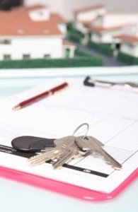 Keys and letting agent office