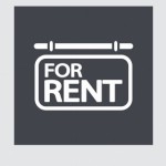 For rent hanging sign