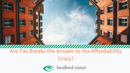 A ring of properties with blue sky