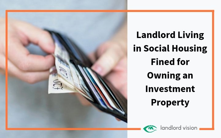 Wallet with money representing landlord being fined