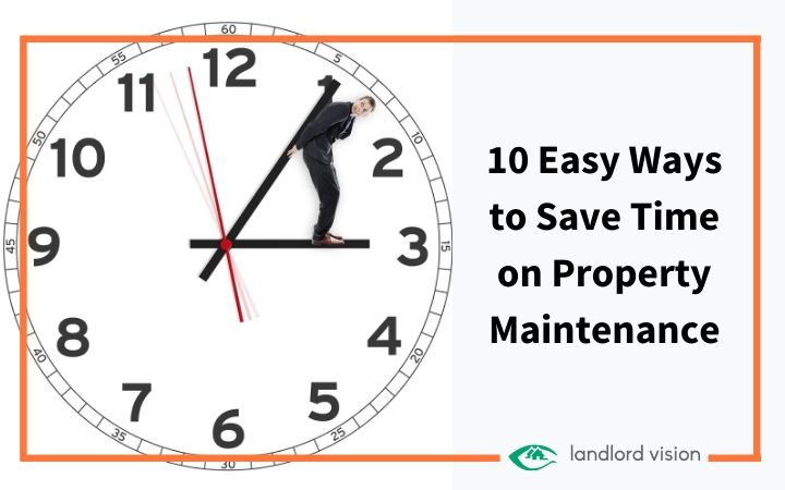 man pushing hands of a clock representing time saving