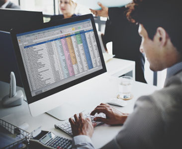 spreadsheet being used by landlord