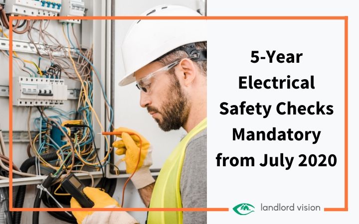 Electrician performing a safety test.