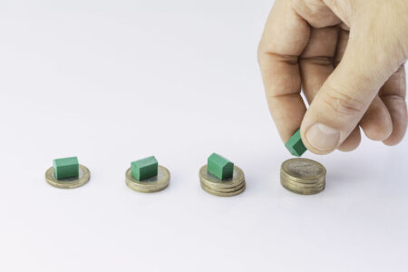 pound coins placed in a row