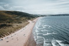 people at the beach