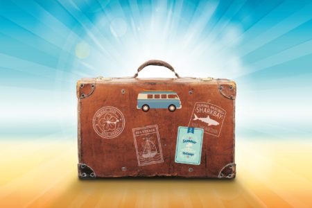 suitcase ready to go on holiday