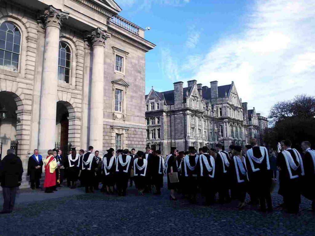A university graduation ceremony